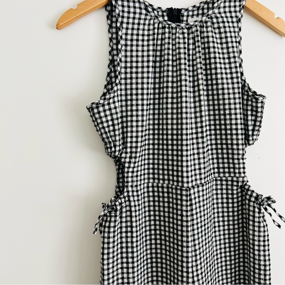 Zara Kids Gingham Wide Leg Jumpsuit - Picture 2 of 8